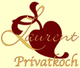 Logo mit rotem Herz und Schriftzug "Laurent Privatkoch".