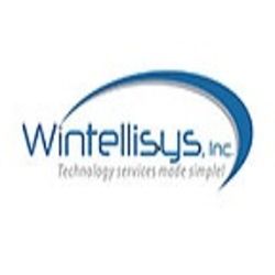 Wintellisys, Inc. logo with a blue swoosh and the slogan "Technology services made simple."