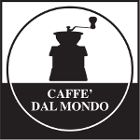 Logo con macinacaffè e testo "CAFFÈ DAL MONDO" in bianco e nero.