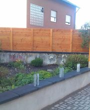 Rückseite Sichtschutz Zaun