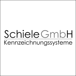 Logo mit Text: "Schiele GmbH Kennzeichnungssysteme".