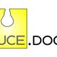 Logo giallo con lampadina stilizzata e testo "LUCE.DOC" in grigio e nero.