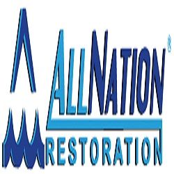 Logo with stylized "A" and waves, reads "All Nation Restoration."