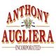 "Logo with the text Anthony Augliera Incorporated and a central comedy and tragedy mask emblem."