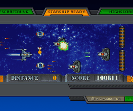 InGame Screen des Flashgames Starship Operation Dark Matter