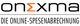 Logo von Onexma mit dem Text "Die Online-Spesenabrechnung".