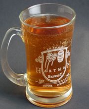 Lasergravur auf Glas - Musterbeispiel