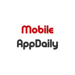 Text logo: "Mobile AppDaily" in red and black.