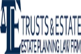 Logo of a law firm, Trusts & Estate, specializing in estate planning.