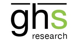 Logo mit Schriftzug "ghs research", wobei das "s" und "research" grün sind.