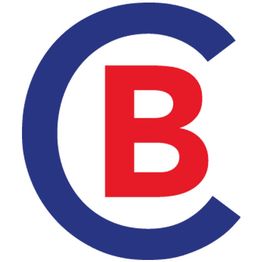 Blaues "C" umschließt rotes "B" auf weißem Hintergrund.