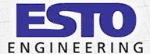 Logo mit blauem "ESTO" und schwarzem "ENGINEERING" darunter.