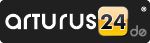 Logo mit der Aufschrift "arturus24.de" auf schwarzem Hintergrund.
