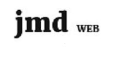 Logo met de letters "jmd" groot en "WEB" klein ernaast.