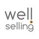 „well selling“-Logo in grauer Schrift mit einem kleinen, orangen Punkt neben dem Buchstaben „i“.