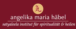 Logo des satyaleela Instituts für Spiritualität & Heilen mit japanischem Symbol.