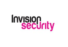 InVision Security logo with "InVision" in black and "Security" in pink text.