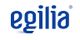 Logo mit dem Schriftzug "egilia" in blauer Schrift auf weißem Hintergrund.