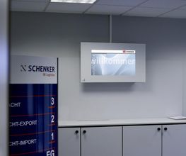 Wandsystem als Besucherbegrüßung