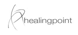 Logo mit stilisiertem "H" und dem Wort "healingpoint" in grauer Schrift.