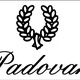 Logo con corona d'alloro e scritta "Padovan" in caratteri stilizzati. Sfondo bianco.
