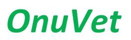 Texto "OnuVet" en verde sobre fondo blanco.