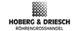 Logo von Hoberg & Driesch Röhrengroßhandel mit grafischem Rohrmotiv.