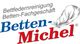 Logo von "Betten-Michel" mit Bettfeder und Text: "Bettfedernreinigung Betten-Fachgeschäft".