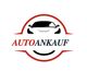 Abstraktes Autologo mit der Aufschrift "Autoankauf" in Schwarz und Rot, rundes Design.