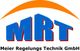Logo von Meier Regelungs Technik GmbH mit blauem MRT und orangener Linie oben.