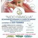 Volantino per "Nido Famiglia Scarabocchiando a Casa di Nadia" con immagini di un bambino.