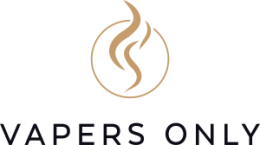 Logo mit Rauchsymbol und Text "VAPERS ONLY".