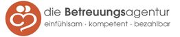 Logo der Betreuungsagentur mit Herzsymbol: einfühlsam, kompetent, bezahlbar.