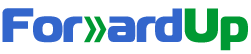 Logo mit blauem Pfeil und Schriftzug "ardUp" in Blau und Grün.