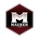 Maurer Law logo with a large 'M' in a hexagon, designed to resemble classical columns.