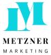 Logo mit großem türkisfarbenem "M" und darunter schwarzer Text "Metzner Marketing".
