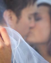 Verliebtes Brautpaar