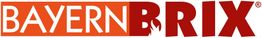 Logo mit rotem und orangem Text: "BAYERN BRIX", ein R eingefügt im Design.