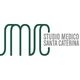 Logo Studio Medico Santa Caterina con le lettere stilizzate "SMC" in verde scuro.