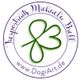 Logo mit Kleeblatt und Schriftzug: "Tierportraits Michaela Krell, www.DogiArt.de".