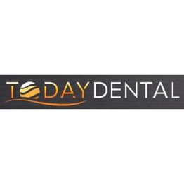 "Today Dental logo with a tooth icon integrated into the letter 'O' and an orange swoosh design."