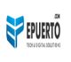Blue logo and text: "EPUERTO.com Tech & Digital Solutions" on a white background.