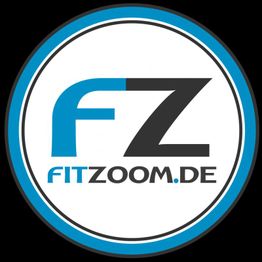 Logo mit den Buchstaben FZ und der Aufschrift "fitzoom.de" in blau und schwarz auf weißem Hintergrund.
