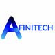 Logo "AFINITECH" avec un grand "A" bleu en dégradé.