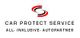Logo von Car Protect Service, mit S-Symbol und Text "All-Inklusive-Autopartner".