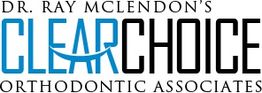 Logo: Dr. Ray McLendon's Clear Choice Orthodontic Associates with stylized "A" smile.