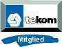 Logo mit Text "tekom" und blauem "Mitglied"-Banner darunter.