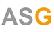 Buchstaben "ASG", wobei "AS" grau und "G" orange dargestellt sind.