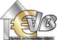 Logo mit Haus, Euro-Zeichen und den Buchstaben EVB. Text: "Eigentums- und Vermögensberatung GmbH".