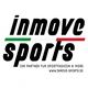 Logo von Inmove Sports mit Slogan: "Ihr Partner für Sportfashion & more" und Website.